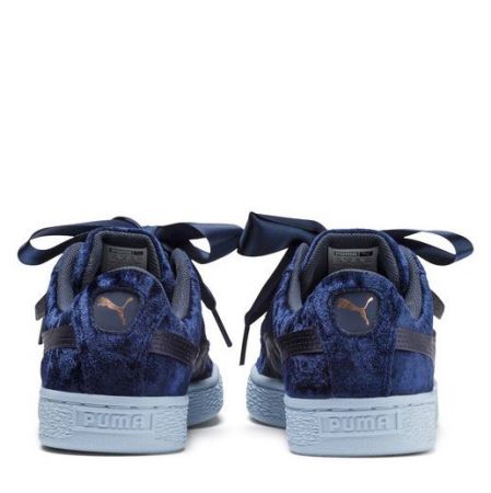 Детски Кецове PUMA Basket Heart Velour 516742 36762402 изображение 5